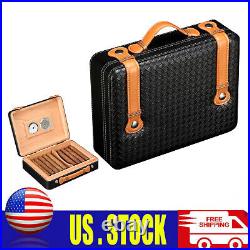 Galiner 25cts Cigar Humidor Humidifier Cedar Wooden Storage Box With Hygrometer