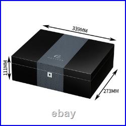 Galiner 30-50ct Cigar Humidor Cedar Wood Large Storage Box Holder With Humidifier