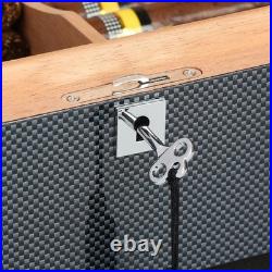 Galiner 30-50ct Cigar Humidor Cedar Wood Large Storage Box Holder With Humidifier