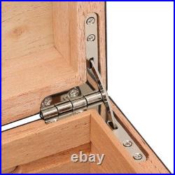 Galiner 30-50ct Cigar Humidor Cedar Wood Large Storage Box Holder With Humidifier