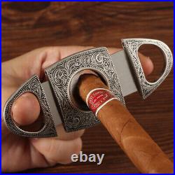 Galiner Leather Cigar Humidor Box Travel Cedar Wood Case Lighter Cutter Gift Set