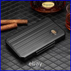 Galiner Metal Humidor 5 Slot Cigar Tubes Case Holders Outdoor Portable Gift Box Galiner Metal Humidor 5 Slot Cigar Tubes Case Holders Outdoor Portable Gift Box