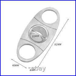 Galiner Travel 25 Slots Cigar Humidor Leather Case Humidifier Box Cigar Cutter
