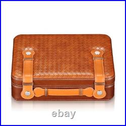 Galiner Travel 25 Slots Cigar Humidor Leather Case Humidifier Box Cigar Cutter