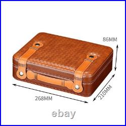 Galiner Travel 25 Slots Cigar Humidor Leather Case Humidifier Box Cigar Cutter