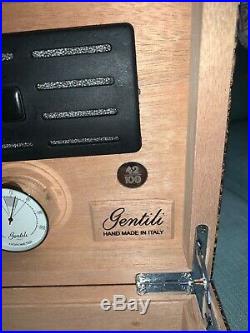 Gentili Cigar Humidor, Crocodile Skin, item as shown (eg no transit box/paper)