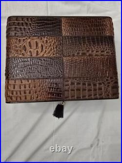 Gentili Humidor Box Embossed Crocodile Leather