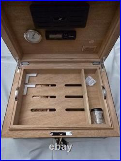 Gentili Humidor Box Embossed Crocodile Leather