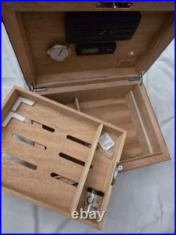 Gentili Humidor Box Embossed Crocodile Leather