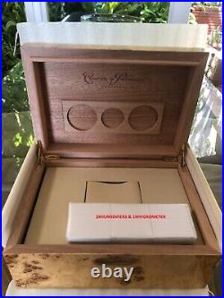 Genuine Cuervo Y Sobrinos Cigar Humidor Box (watch not included)