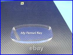 Genuine Ferrari 488 Spider Carbon Fiber Cigar Humidor Key Box Made in Italy #2