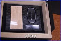 Genuine Ferrari 812 Carbon Fiber Cigar Humidor Key Box Gift Set