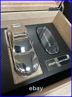 Genuine Ferrari 812 Carbon Fiber Cigar Humidor Key Box Gift Set withModel Car