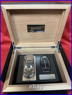 Genuine Ferrari 812 Carbon Fiber Cigar Humidor Key Box Gift Set withModel Car
