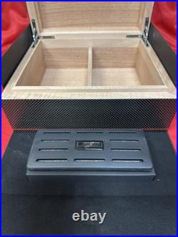 Genuine Ferrari 812 Carbon Fiber Cigar Humidor Key Box Gift Set withModel Car