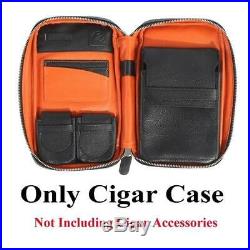 Genuine Leather Cigar Case Travel Cigar Humidor Box