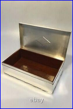 Georg Jensen Sterling Silver Cigar Box/Humidor No 329A