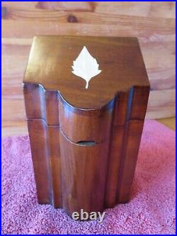 Georgian Style Knife Box by Selamat Designs Wooden leaf motif or Vintage Humidor