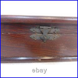 Gold Band Cigar Box Humidor Large Wood Tobacco 12.25 x 5 x 3.25 30's Vintage