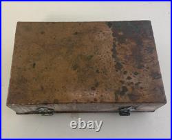 Great Antique Bailey Banks & Biddle Arts & Crafts Heavy Copper Silver Cigar Box