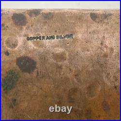 Great Antique Bailey Banks & Biddle Arts & Crafts Heavy Copper Silver Cigar Box
