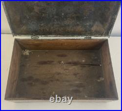 Great Antique Bailey Banks & Biddle Arts & Crafts Heavy Copper Silver Cigar Box