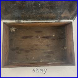 Great Antique Bailey Banks & Biddle Arts & Crafts Heavy Copper Silver Cigar Box