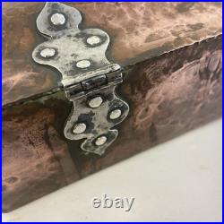 Great Antique Bailey Banks & Biddle Arts & Crafts Heavy Copper Silver Cigar Box