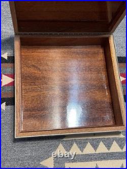 Gucci Vintage Silver/Brass Plated Cigar Box Snaffle Horsebit 8x8in 70s 80s