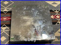 Gucci Vintage Silver/Brass Plated Cigar Box Snaffle Horsebit 8x8in 70s 80s