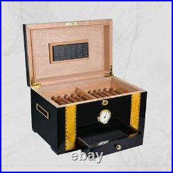 HIZLJJ High Gloss Cigar Humidor Cigar Box