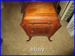 HUMIDOR tobacco pipe cigar magazine end table stand cabinet steel painted box
