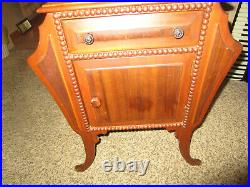 HUMIDOR tobacco pipe cigar magazine end table stand cabinet steel painted box