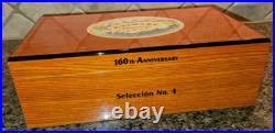 H. Upmann 160th Anniversary Seleccion No 4 Cigar Humidor Box 2004 Mint Condition