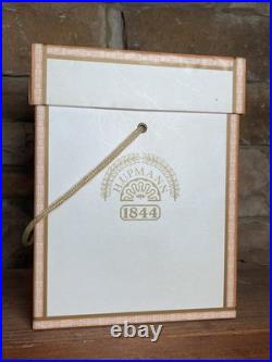 H. Upmann 1844 Vintage Cameroon Cigar Jar Humidor Glass Lid Strap Handle Box