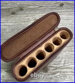 H. Upmann Leather Travel Humidor 6 Cigar Capacity Robusto 50 Ring Gauge 124mm