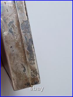 Hallmarked 830 Silver Cigar Humidor Box 3 1/4 x 4 3/4 x 1 120 Gm JB3F
