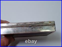 Hallmarked 830 Silver Cigar Humidor Box 3 1/4 x 4 3/4 x 1 120 Gm JB3F