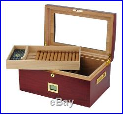 Hand Made 100+ CT Count Cigar Humidor Humidifier Wooden Case Box Hygrometer Twoa