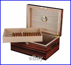 Hand Made 100 Count Cigar Humidor Box Wood Mahogany Humidifer Hygrometer 8