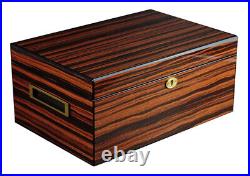 Hand Made 100 Count Cigar Humidor Box Wood Spanish Cedar Humidifier Hygrometer 8