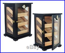 Hand Made 150+ Count Cigar Humidor Box Cabinet Mahogany Humidifier Hygrometer 1