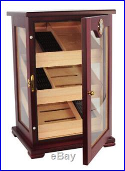 Hand Made 150+ Count Cigar Humidor Box Cabinet Mahogany Humidifier Hygrometer 23