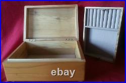 Handcrafted Solid Oak Humidor Cigar, Tobacco Box, NEW