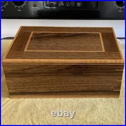 Handcrafted by DT Wooden Cigar Humidor Box with Hygrometer & Dividers