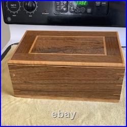 Handcrafted by DT Wooden Cigar Humidor Box with Hygrometer & Dividers