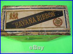 Havana Nastro Vintage Antico Vuote a Mano in Legno Humidor Decorato Cigar Box