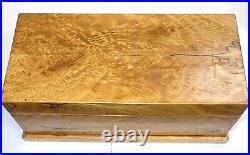 Hawaiian Mango Wood Large 18 Cigar Humidor Box Brass Hinged Lid