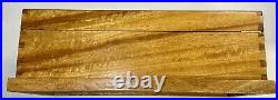 Hawaiian Mango Wood Large 18 Cigar Humidor Box Brass Hinged Lid