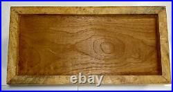 Hawaiian Mango Wood Large 18 Cigar Humidor Box Brass Hinged Lid